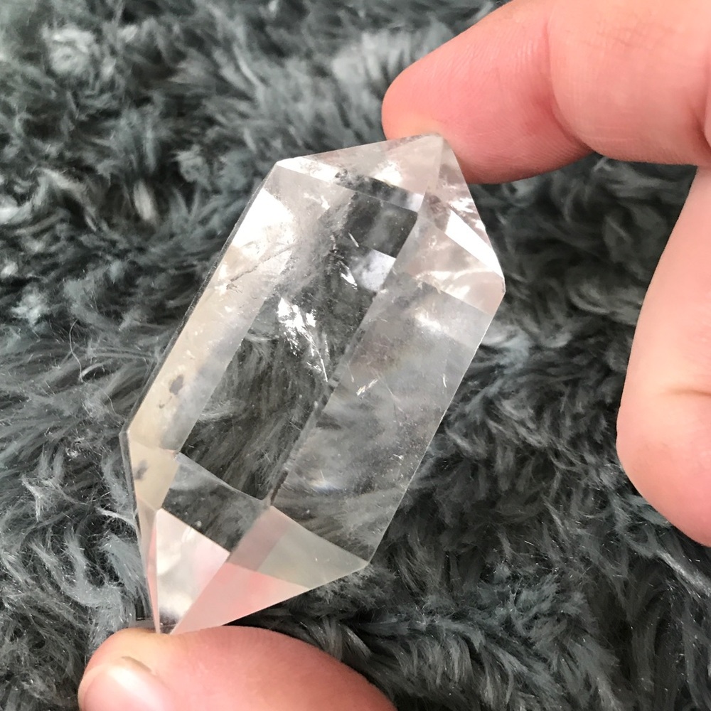 Double point natural quartz crystal - Picture 2 of 10